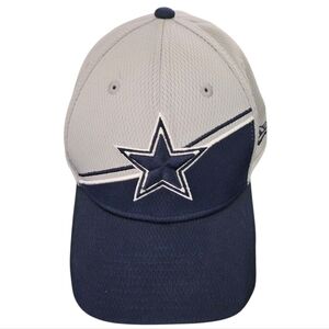 Dallas Cowboys NFL Sidelines Gray/Navy Stretch Fit Hat (MD/LG)